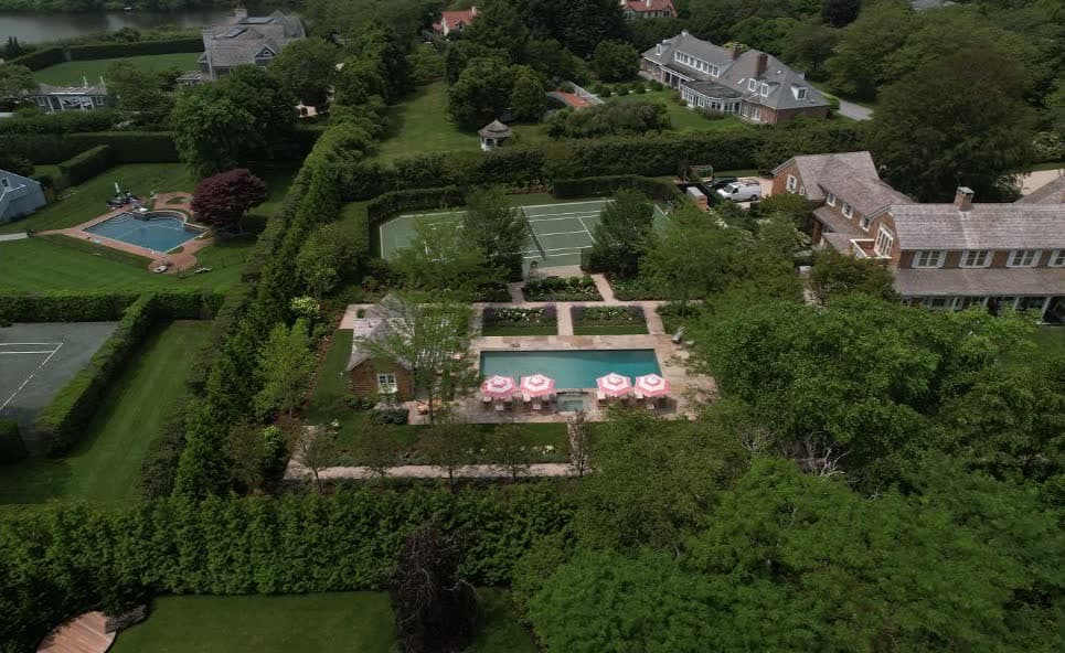 A custom Tortorella pool at 64 Duck Pond Lane
